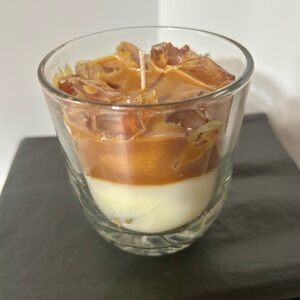 Vanilla Iced Coffee Candle- Organic Soy 8 oz